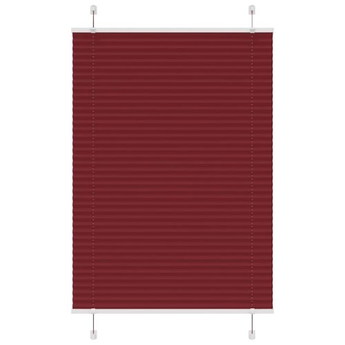 Tenda Plissettata Rosso Bordeaux 85×150 Cm Larghezza Tessuto