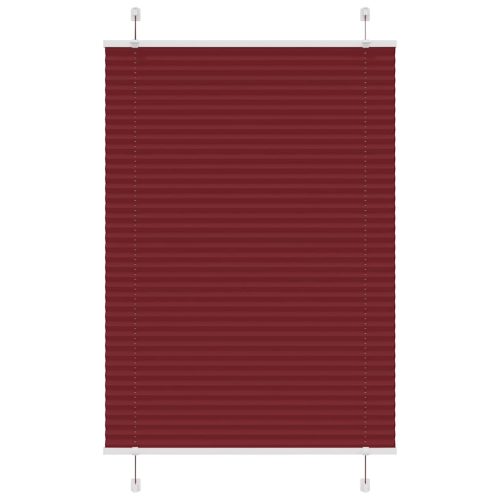 Tenda Plissettata Rosso Bordeaux 90×150 Cm Larghezza Tessuto