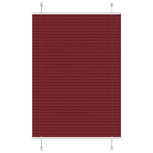 Tenda Plissettata Rosso Bordeaux 95×150 Cm Larghezza Tessuto