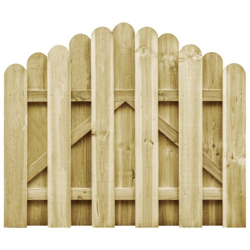 Cancello Da Giardino In Legno Di Pino Impregnato 100×75 cm