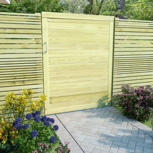 Cancello Da Giardino In Legno Di Pino Impregnato 125×100 cm