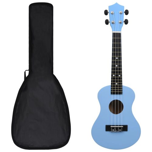 Set Ukulele Soprano Con Borsa Per Bambini Blu Baby 23″