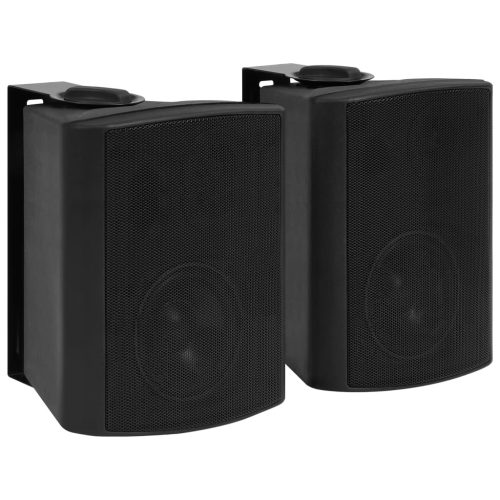 Altoparlanti Stereo Da Parete 2 Pz Neri Interni Esterni 100 W