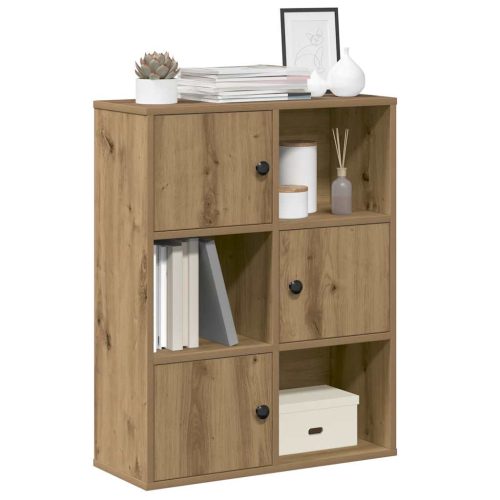 Libreria Rovere Artigianale 60x24x76,5 Cm In Legno Multistrato