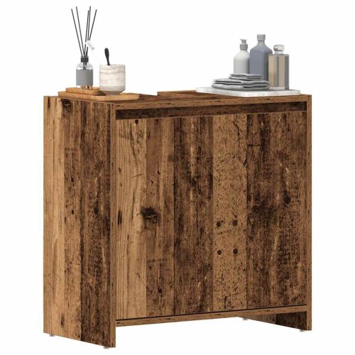 Mobile Lavabo Bagno Legno Antico 60x33x60 Cm Legno Multistrato