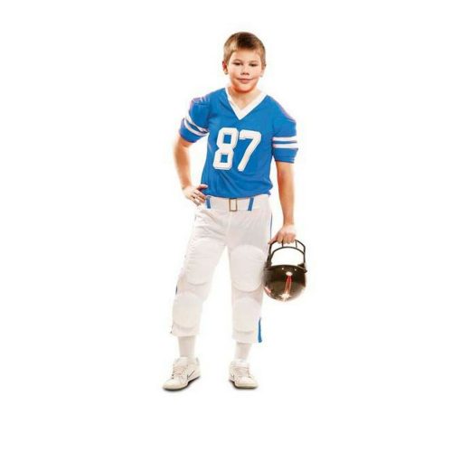 Costume Per Bambini My Other Me Azzurro Giocatore Di Rugby Taglia:3-4 Anni