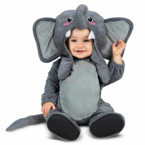 Costume Per Neonati My Other Me Elefante Grigio Taglia:7-12 Mesi