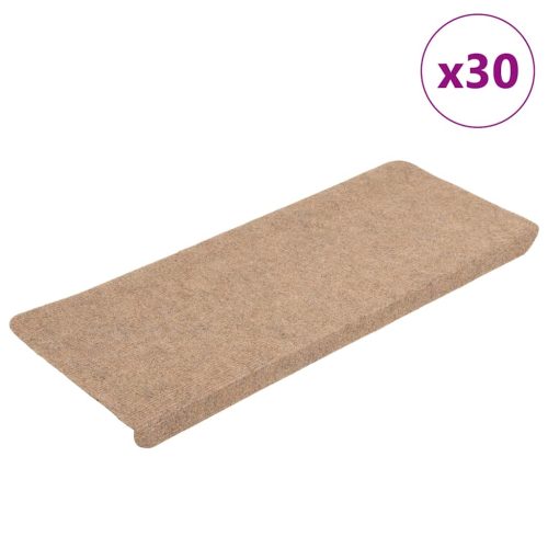 Tappetini Autoadesivi Per Scale 30 Pz Beige 65×24,5×3,5 cm