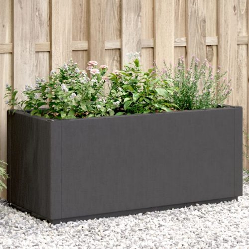 Fioriera Da Giardino Grigio Scuro 80x36x35 Cm In pp