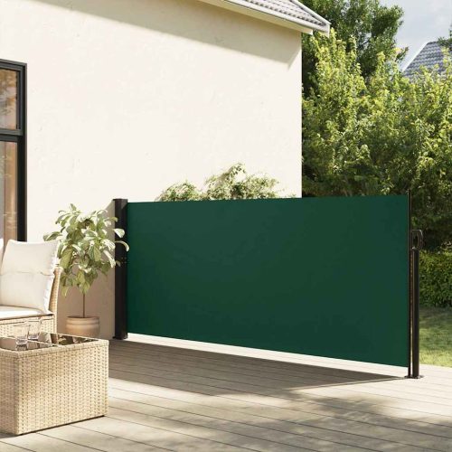 Tenda Da Sole Laterale Retrattile Verde Scuro 140×600 cm