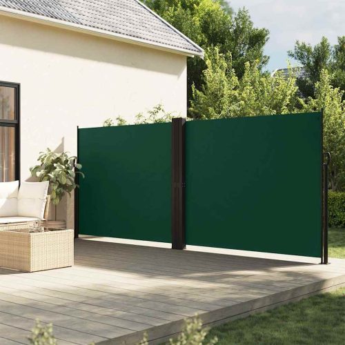 Tenda Da Sole Laterale Retrattile Verde Scuro 180×600 cm