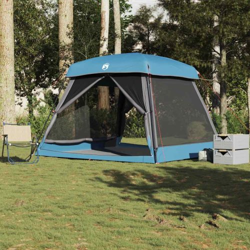 Tenda Familiare Cabina Per 6 Persone Blu Impermeabile