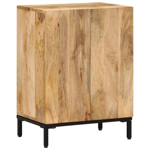 Credenza 53x35x72 Cm In Legno Massello Di Mango