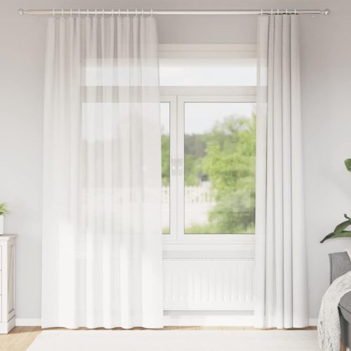 Tende In Voile Con Passanti 2 Pz Bianco 140×225 cm