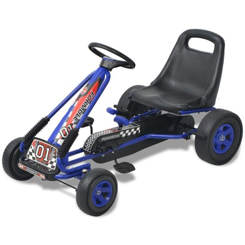 Go Kart A Pedali Con Seduta Regolabile Blu