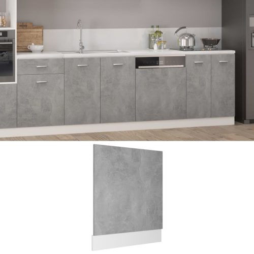 Pannello Lavastoviglie Grigio Cemento 59,5x3x67 Cm Multistrato