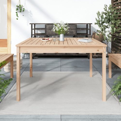 Tavolo Da Giardino 121×82,5×76 Cm In Legno Massello Di Pino