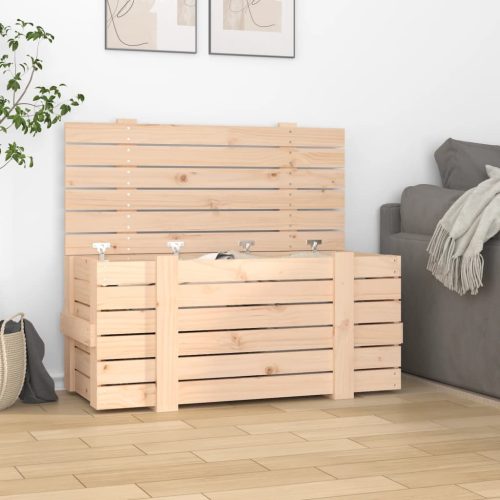 Contenitore Portaoggetti 91×40,5×42 Cm Legno Massello Di Pino