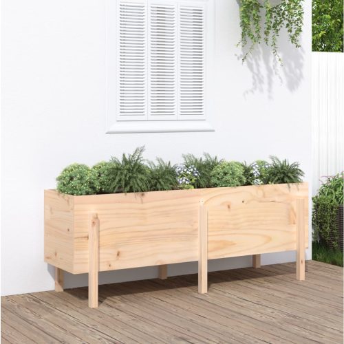 Fioriera Rialzata Da Giardino 160x50x57 Cm Legno Massello Pino