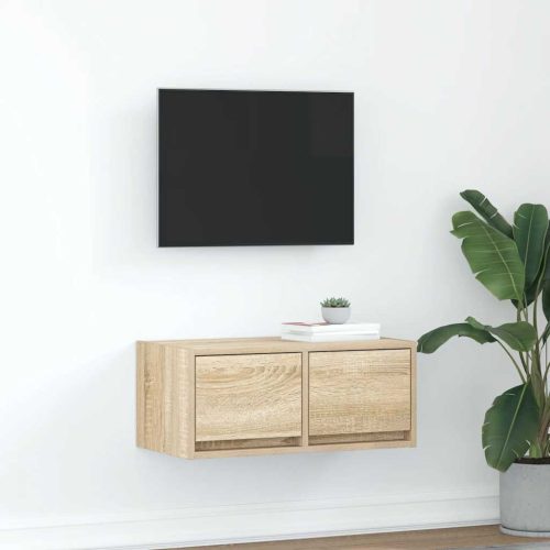 Mobile Porta Tv Rovere Sonoma 60x31x25,5 Cm Legno Multistrato