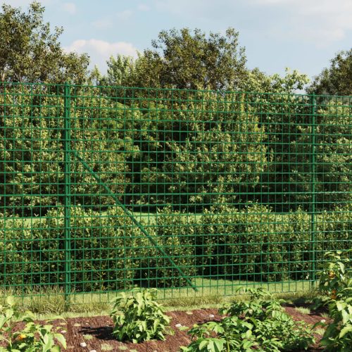 Recinzione Metallica Con Picchetti Ancoraggio Verde 1,4×10 M