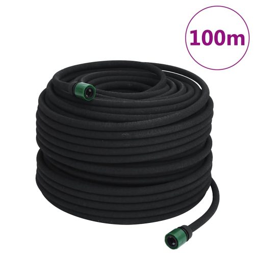 Tubo Di Irrigazione Da Giardino Nero 0,6″ 100 M In Gomma