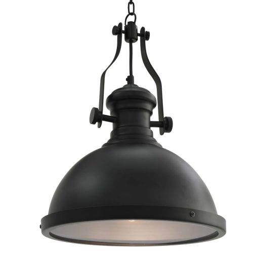 Lampada Da Soffitto Nera Rotonda E27