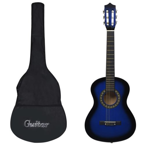 Chitarra Classica Principianti E Bambini E Custodia Blu 1/2 34″