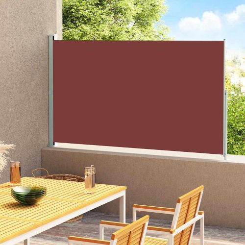 Tenda Laterale Retrattile Per Patio 180×300 Cm Marrone