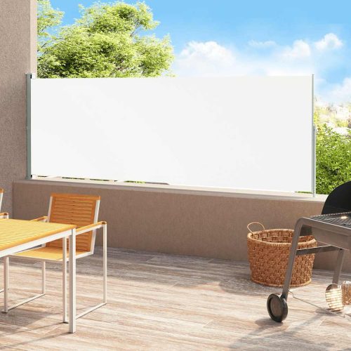 Tenda Laterale Retrattile Per Patio 220×500 Cm Crema