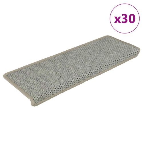 Tappeti Autoadesivi Scale Aspetto Sisal 30 Pz 65x21x4 Cm Verdi