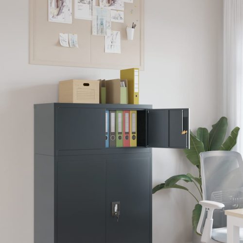 Armadio Classificatore Antracite 90x40x40 Cm In Acciaio