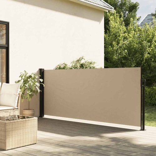 Tenda Da Sole Laterale Retrattile Beige 140×500 cm