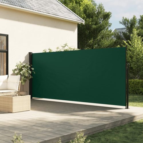 Tenda Da Sole Laterale Retrattile Verde Scuro 160×500 cm