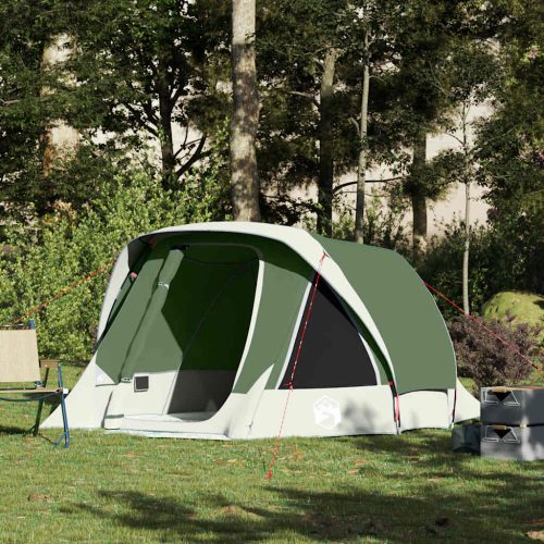 Tenda Da Campeggio A Cabina Per 4 Persone Verde Impermeabile