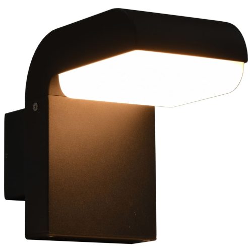 Lampada Da Parete Da Esterno A Led 9 W Nera Ovale