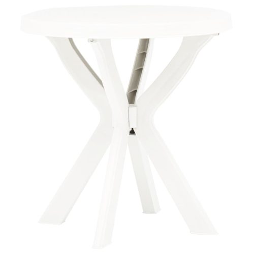 Tavolo Da Bistrot Bianco Ø70 Cm In Plastica