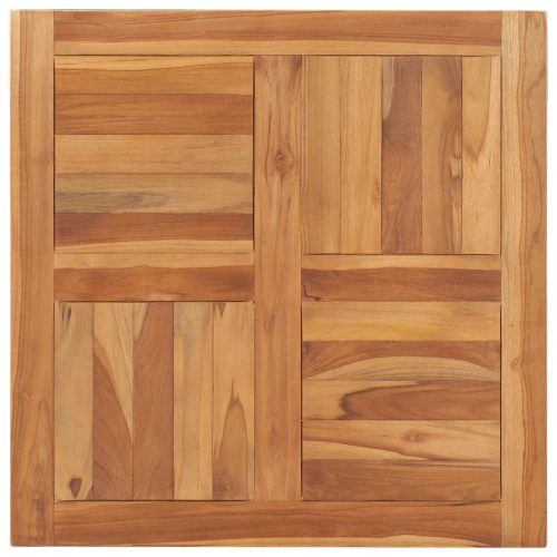 Piano Del Tavolo In Legno Massello Di Teak 70x70x2,5 cm