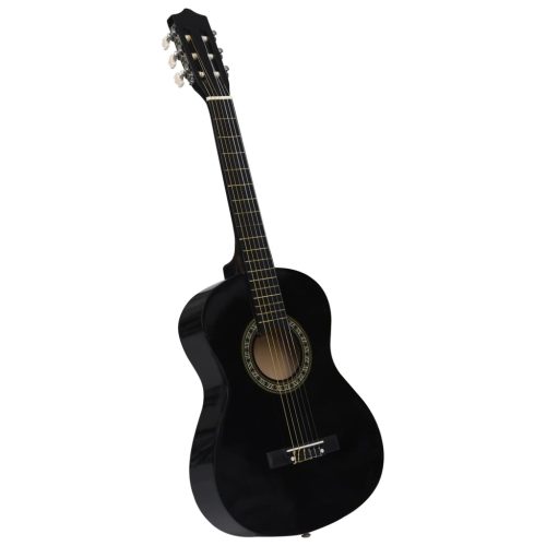 Chitarra Classica Per Principianti E Bambini Nera 1/2 34″