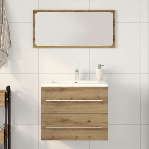 Mobile Lavabo Bagno Artigianale 60×38,5×48 Cm Legno Multistrato