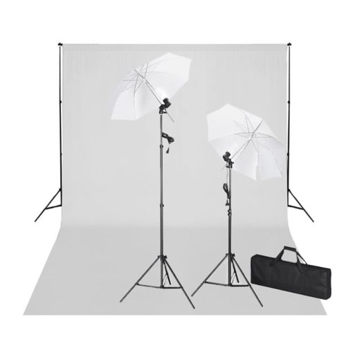 Set Studio Fotografico Fondale Bianco 600×300 Cm Con Luci