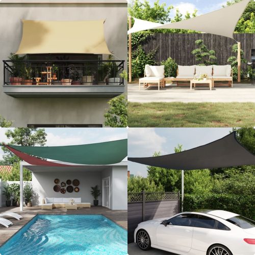 Parasole A Vela Oxford Triangolare 3x3x3 M Nero