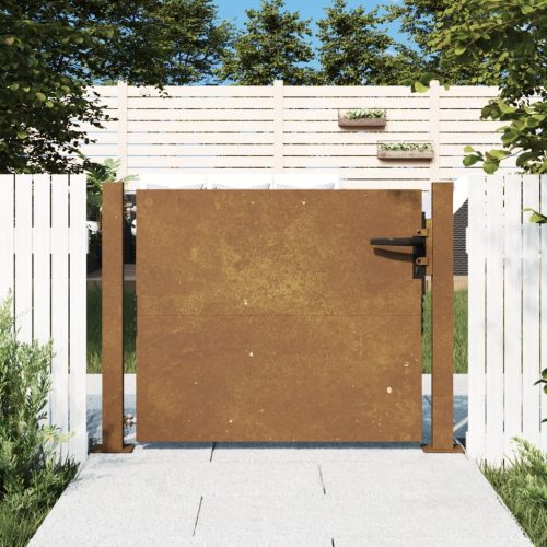 Cancello Da Giardino 105×105 Cm In Acciaio Corten