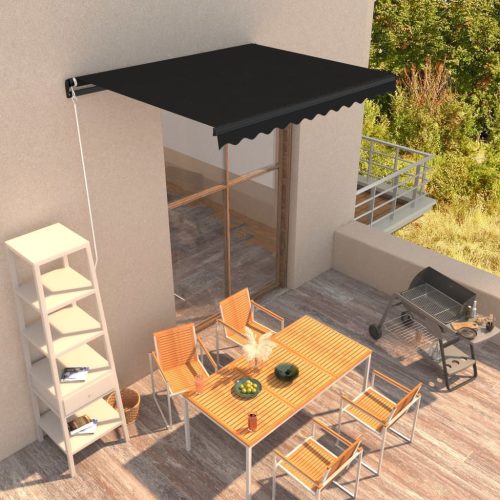 Tenda Da Sole Retrattile Manuale 350×250 Cm Antracite