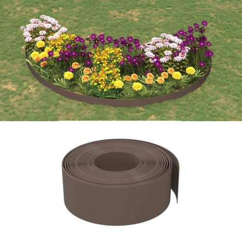 Bordature Da Giardino 3 Pz Marroni 10 M 20 Cm In Polietilene