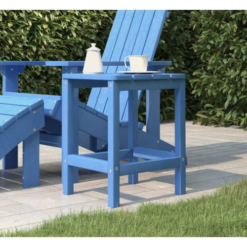 Tavolo Da Giardino Adirondack Blu Acqua 38x38x46 Cm Hdpe