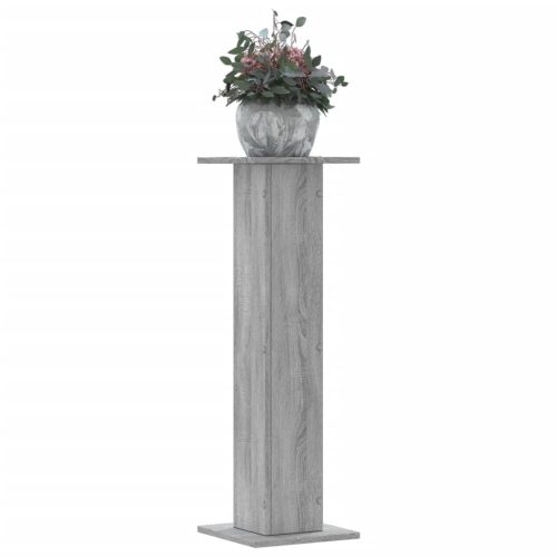 Supporti Per Piante 2 Pz Grigio Sonoma 30x30x95cm In Truciolato