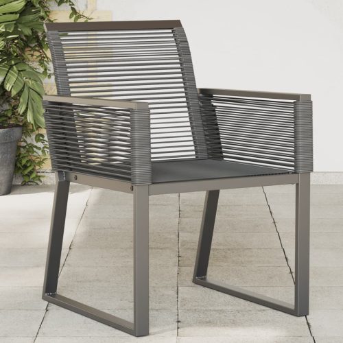 Sedie Da Giardino Set 2 Pz Polyrattan Nero