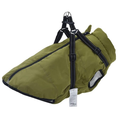 Cappotto Cani Imbracatura Impermeabile Riflettente Verde L48