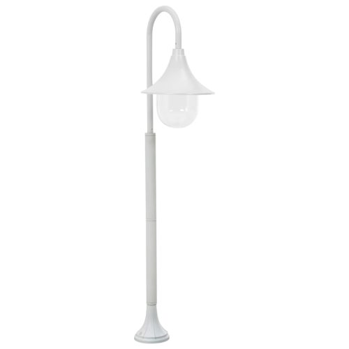 Lampione Da Giardino E27 120 Cm Alluminio Bianco